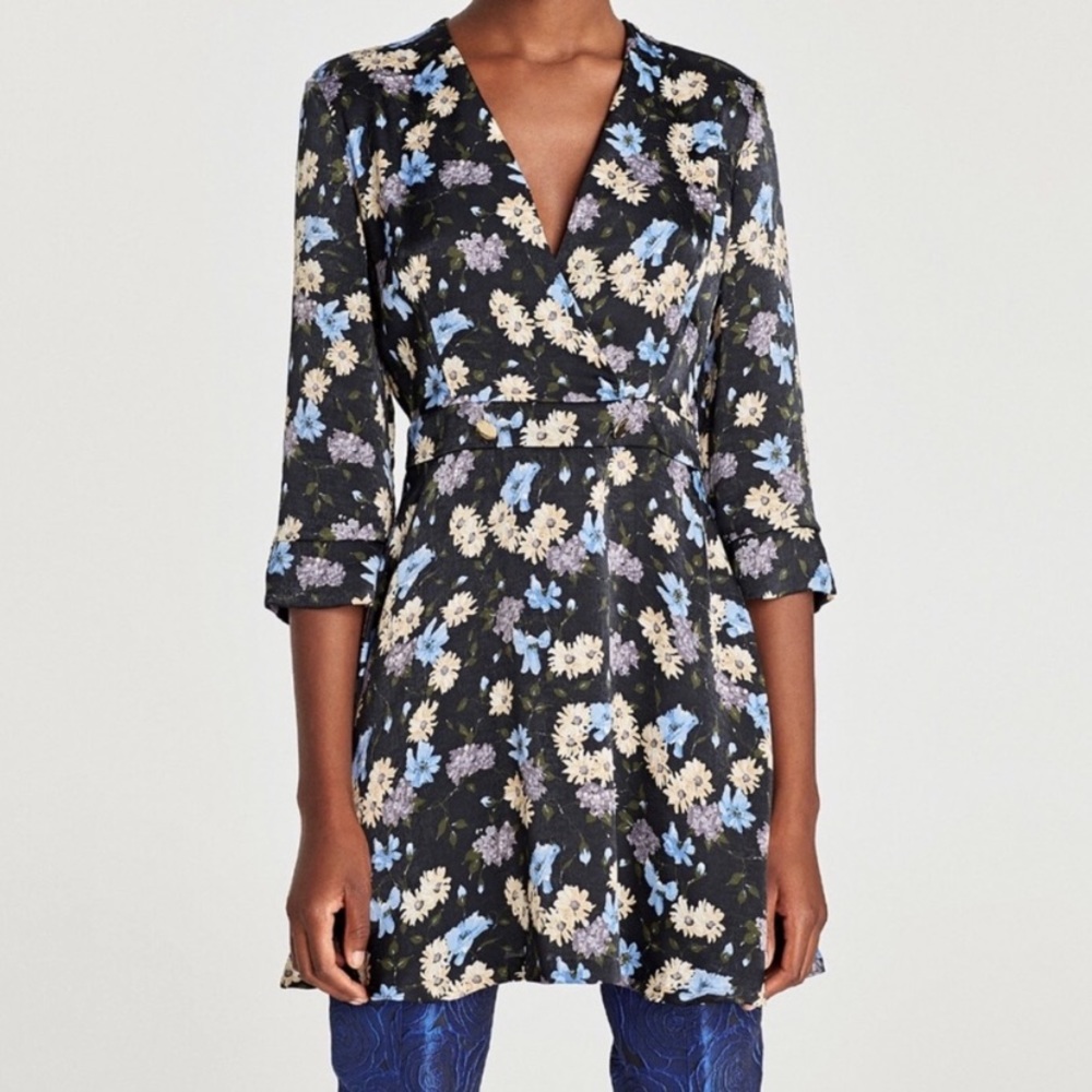 Zara floral dress